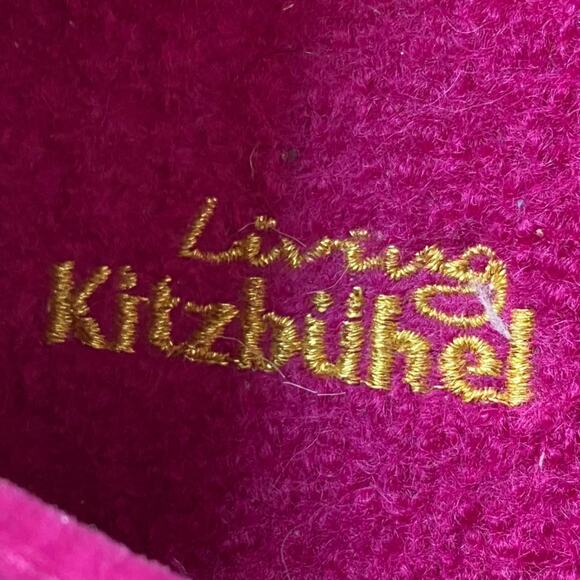Living Kitzbühel $149 Women German Wool Ballerina Slipper Hot Pink w Gold EUC 7 - Picture 3 of 14